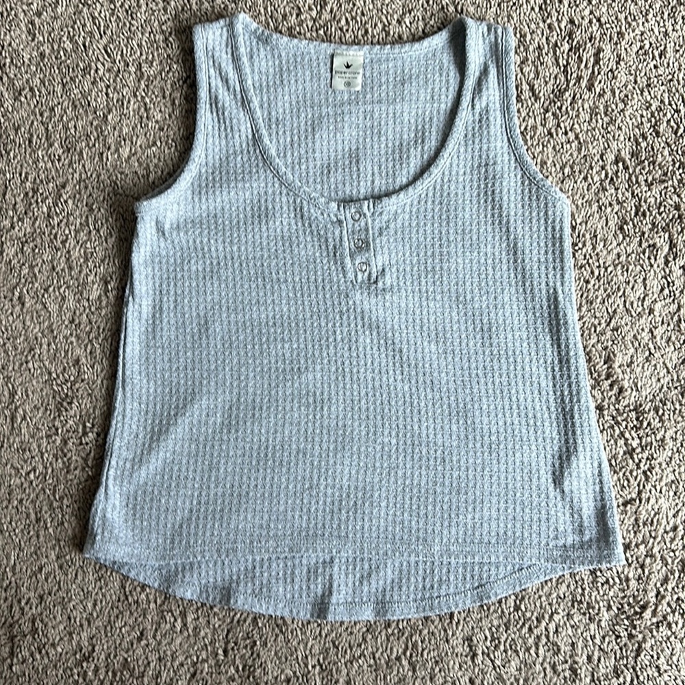Grey 3-button Tank, Papercrane Brand, size XS